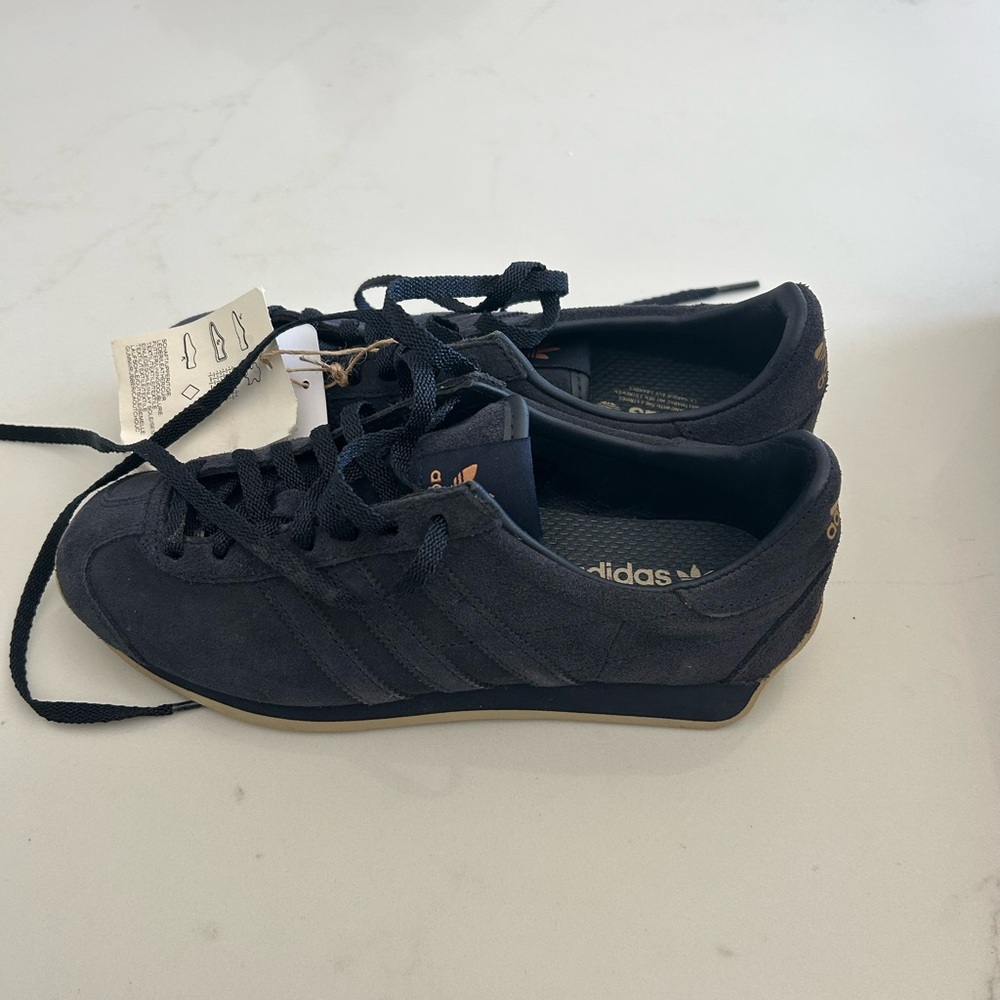 Adidas Navy and Gold Sneakers collaboration with KHAITE - Picture 15 of 16